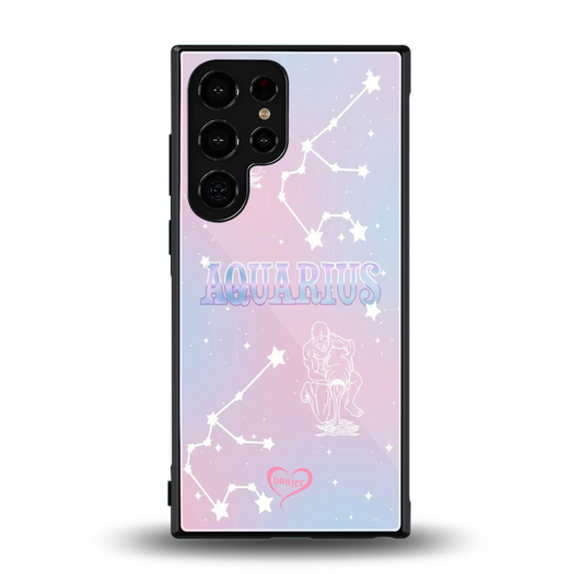 Aquarius Aura back phone cover | glass case for samsung galaxy s24 ultra