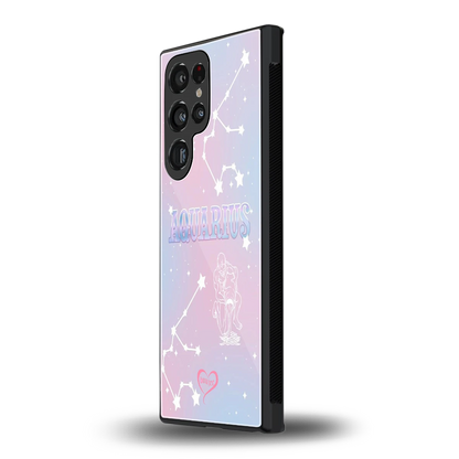 Aquarius Aura samsung galaxy s23 ultra mobile cover | shockproof glass phone case