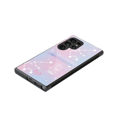 Aquarius Aura stylish phone case for samsung galaxy s24 ultra | glossy glass and slim fit