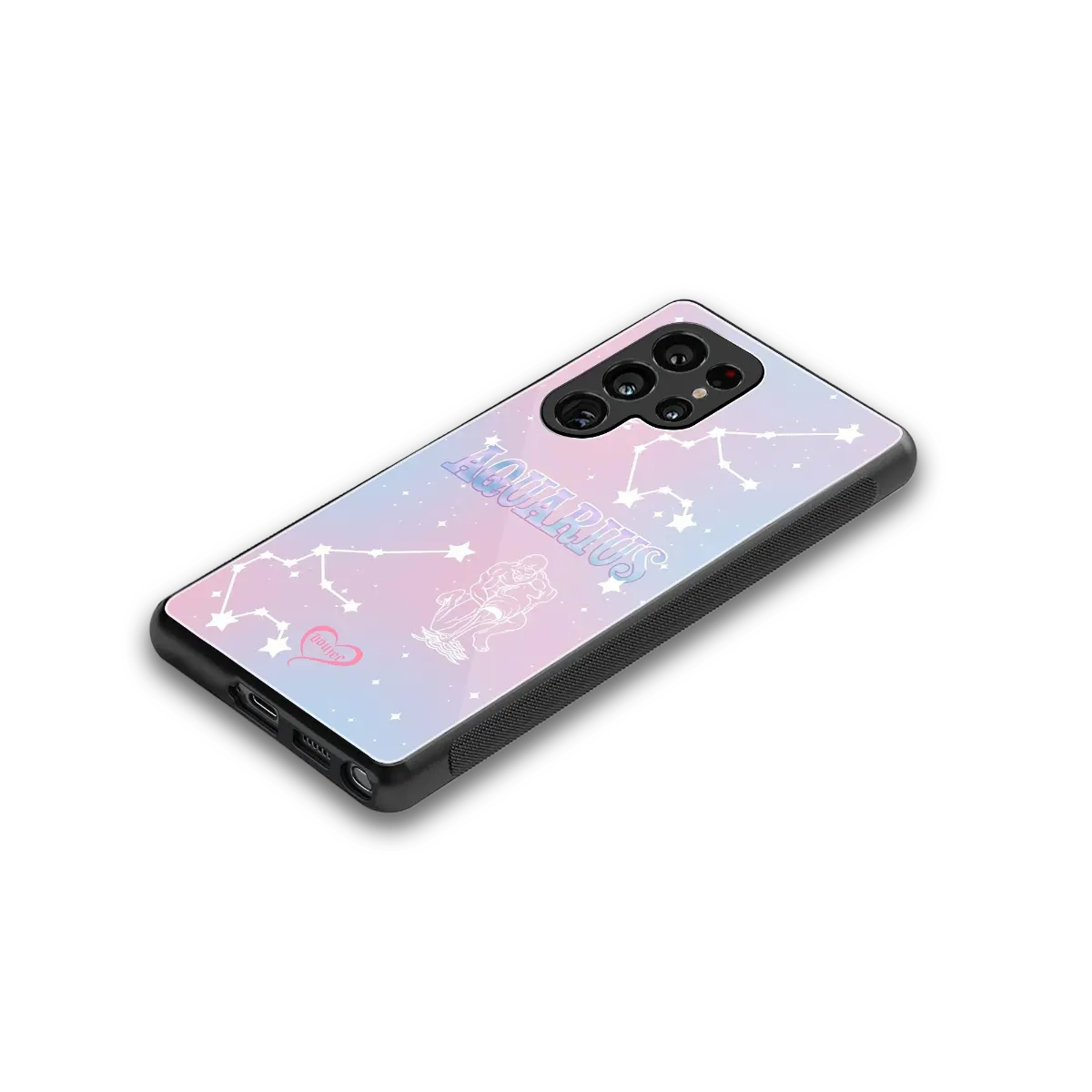 Aquarius Aura stylish phone case for samsung galaxy s25 ultra | glossy glass and slim fit