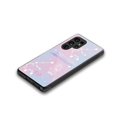 Aquarius Aura stylish phone case for samsung galaxy s25 ultra | glossy glass and slim fit