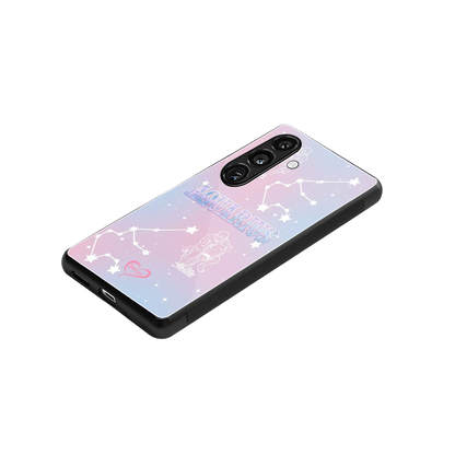 Aquarius Aura stylish phone case for samsung galaxy s24 | glossy glass and slim fit