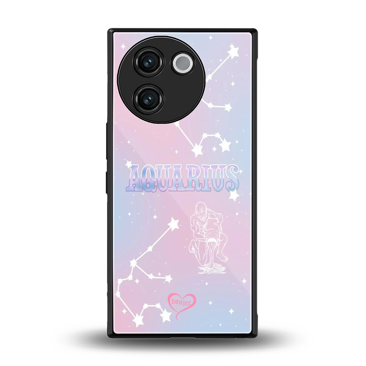 Aquarius Aura back phone cover | glass case for vivo v30e