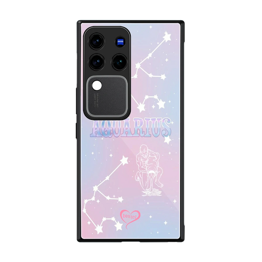 Aquarius Aura back phone cover | glass case forvivo v30 pro