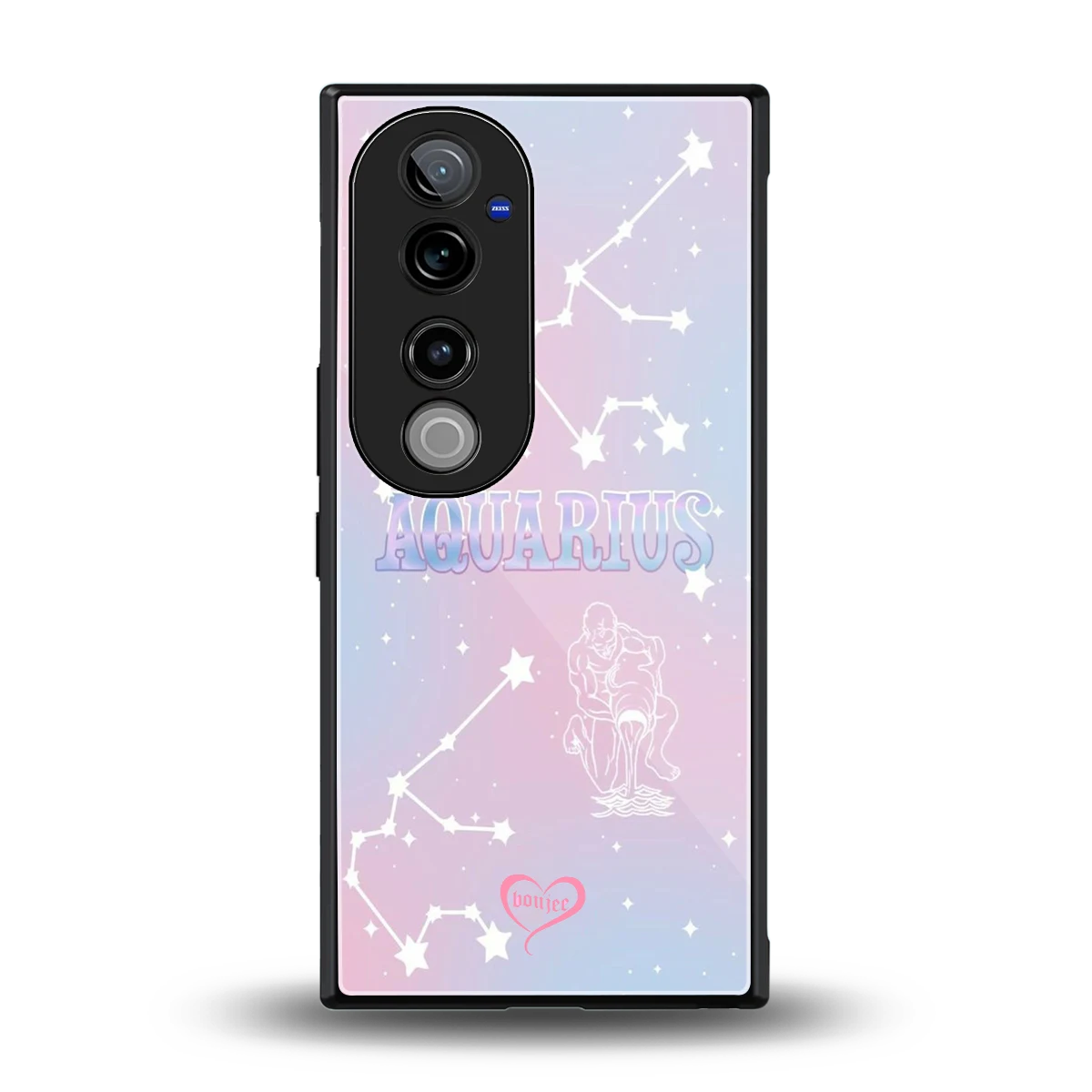 Aquarius Aura back phone cover | glass case for vivo v40 pro