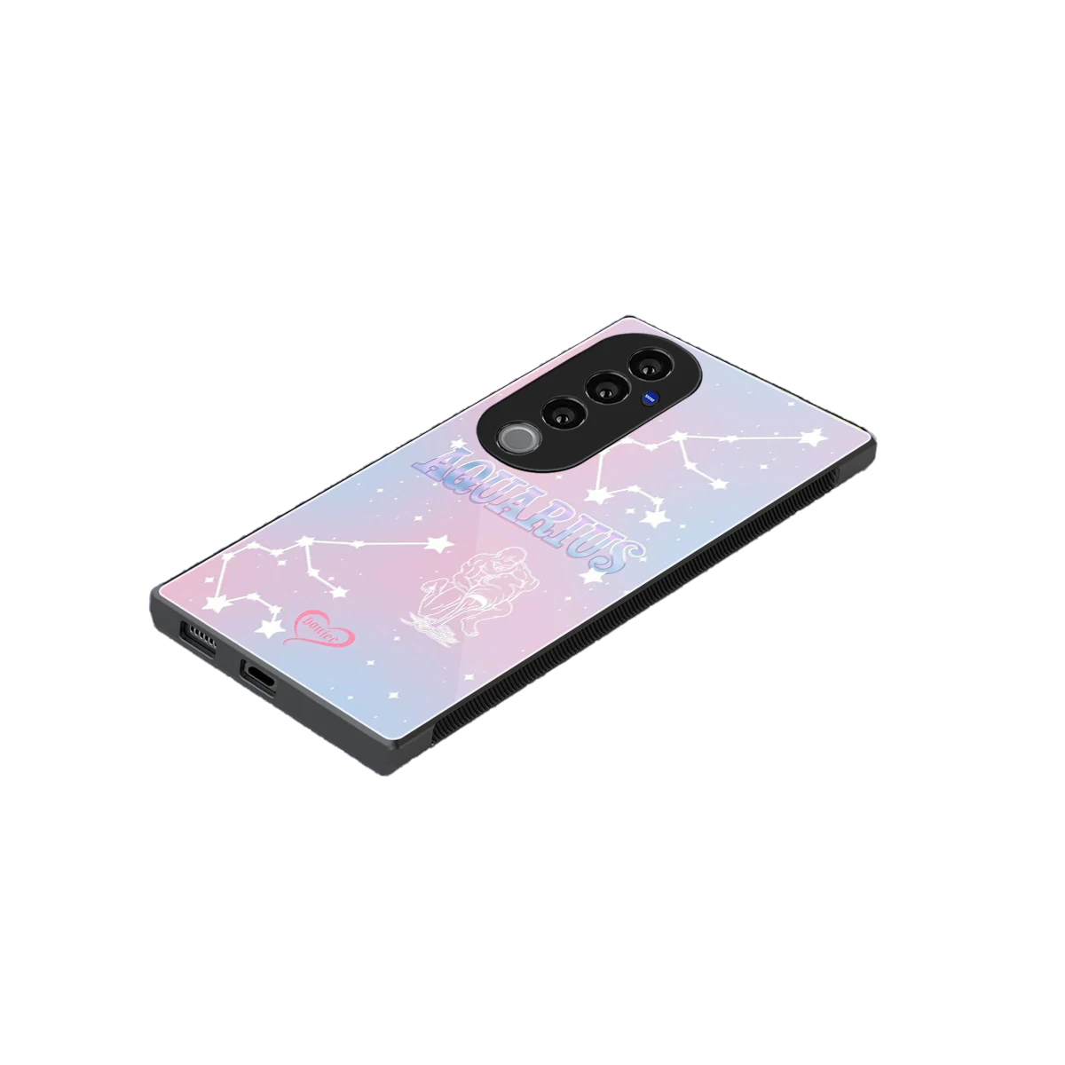 Aquarius Aura stylish phone case for vivo v40 pro | glossy glass and slim fit