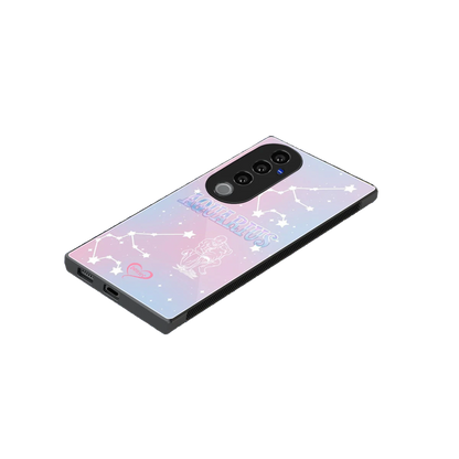Aquarius Aura stylish phone case for vivo v40 pro | glossy glass and slim fit