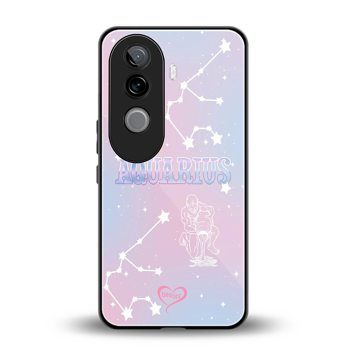 Aquarius Aura back phone cover | glass case for vivo v40e