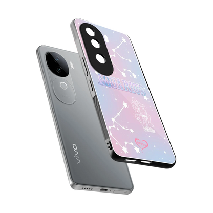 Aquarius Aura sleek vivo v40e cover with tempered glass back and TPU edges