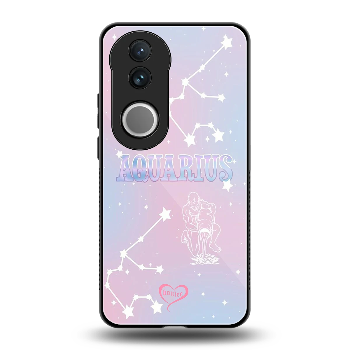 Aquarius Aura back phone cover | glass case for vivo v50