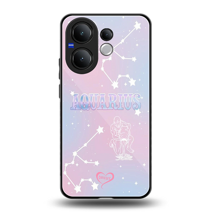 Aquarius Aura back phone cover | glass case for vivo v60