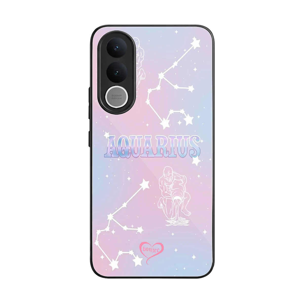 Aquarius Aura back phone cover | glass case for vivo v70 fe