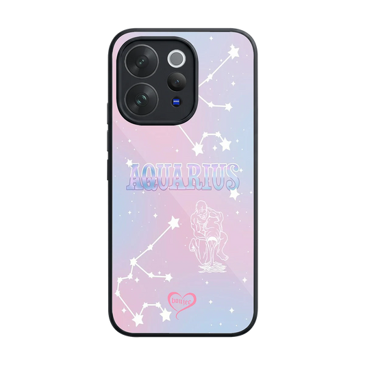 Aquarius Aura back phone cover | glass case for vivo v70 elite