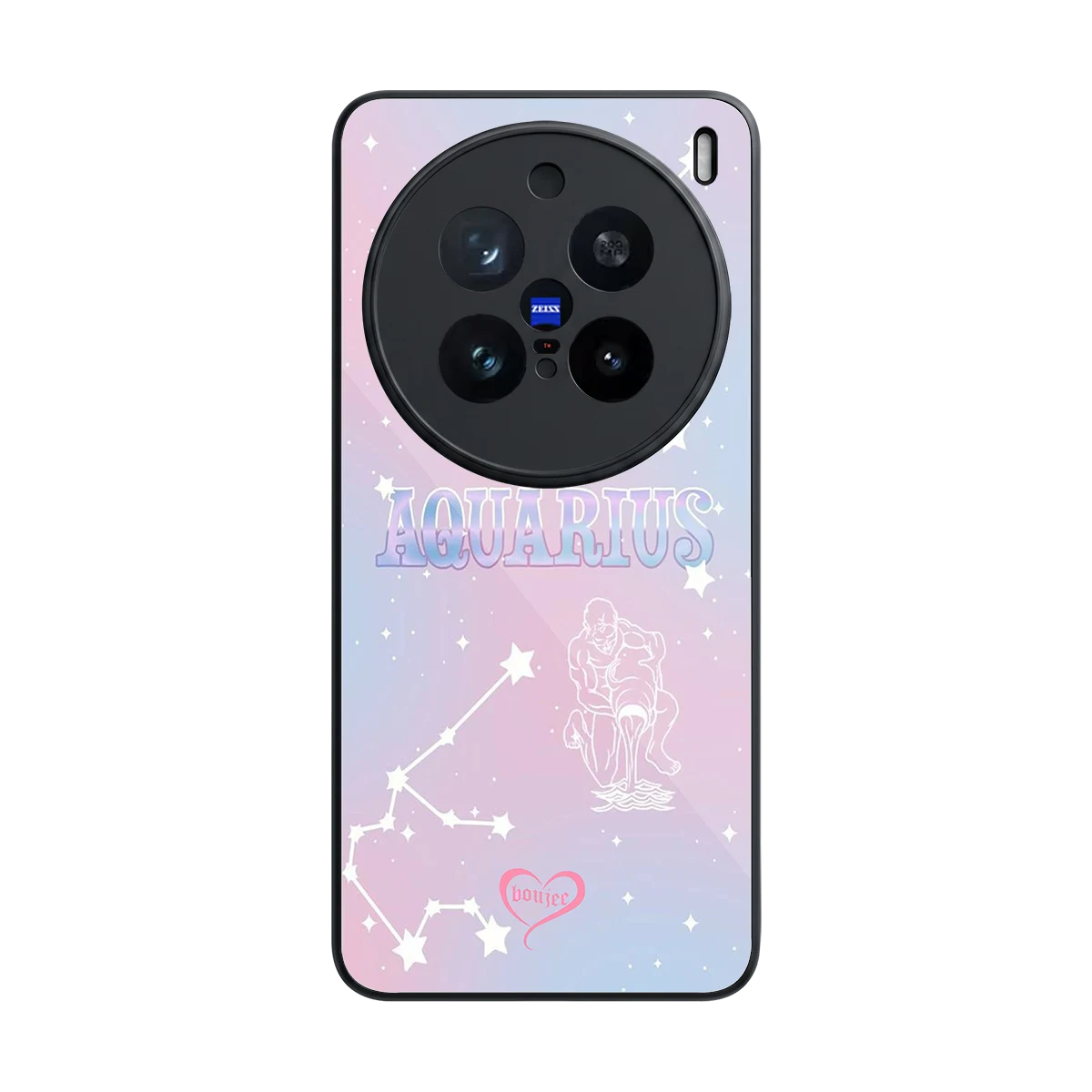 Aquarius Aura back phone cover | glass case for vivo x200 pro