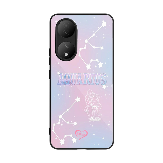 Aquarius Aura back phone cover | glass case for Vivo-y100