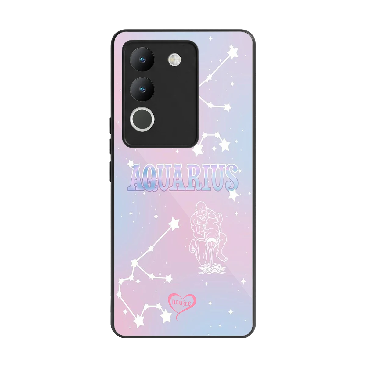 Aquarius Aura back phone cover | glass case for vivo y200 5g