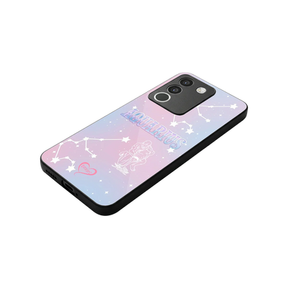 Aquarius Aura stylish phone case for vivo y200 5g | glossy glass and slim fit