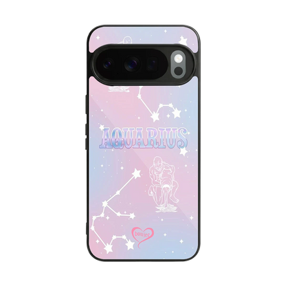 Aquarius Aura back phone cover | glass case for google pixel 10 pro