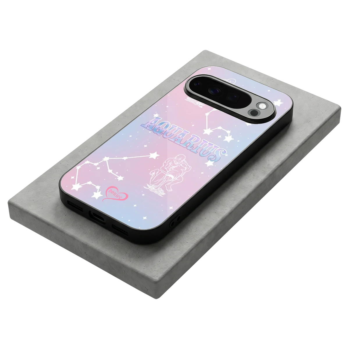 Aquarius Aura stylish phone case for google pixel 10 pro | glossy glass and slim fit