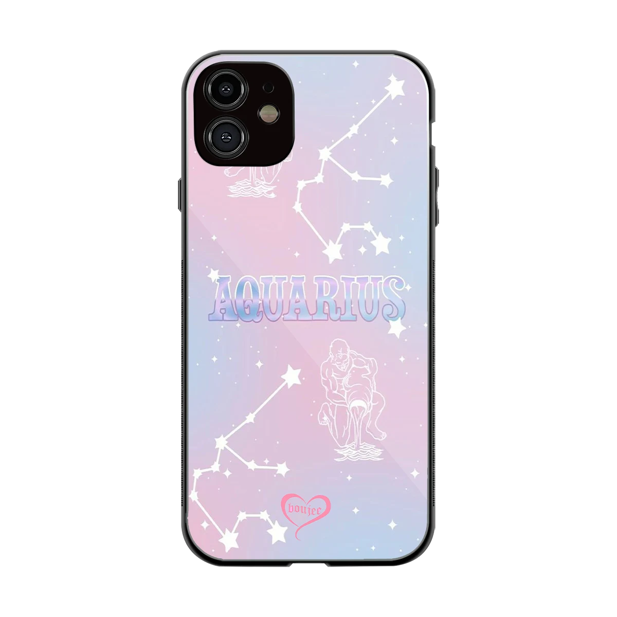 Aquarius Aura back phone cover | glass case for iphone 11