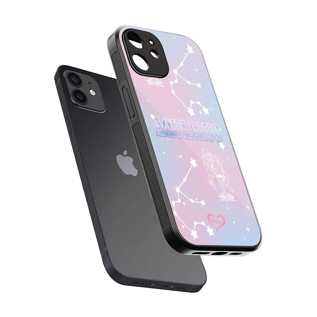 Aquarius Aura sleek iphone 11 cover with tempered glass back and TPU edges