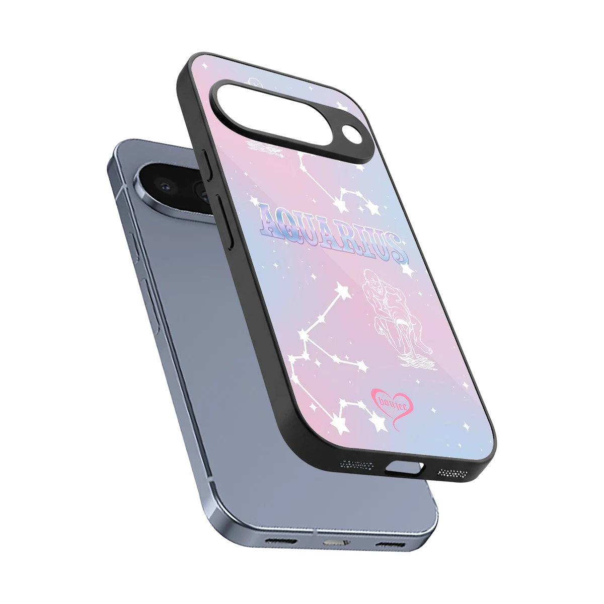 Aquarius Aura sleek google pixel 10 cover with tempered glass back and TPU edges