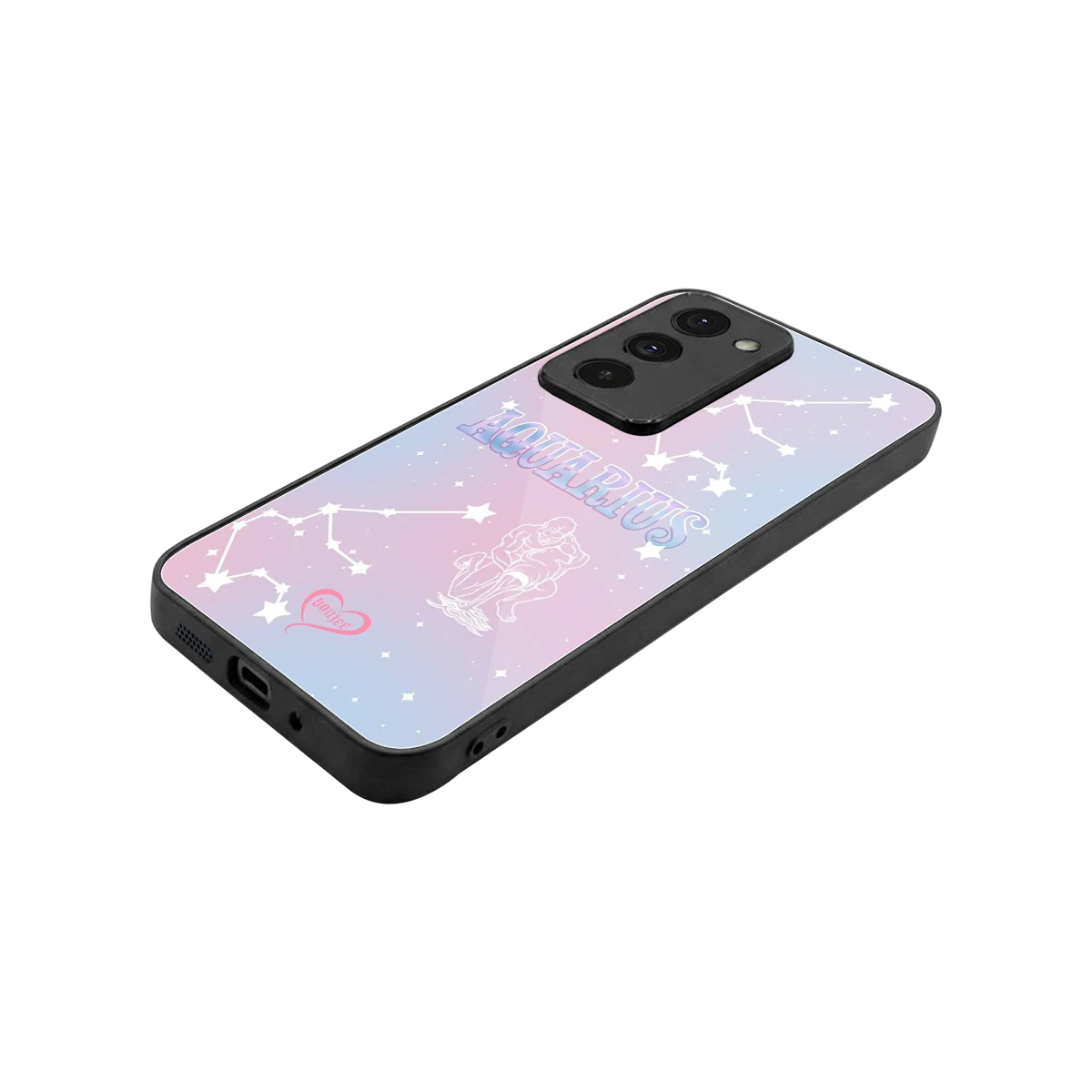 Aquarius Aura stylish phone case for redmi 15 5g | glossy glass and slim fit