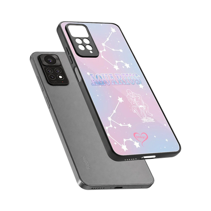 Aquarius Aura sleek redmi note 11 pro cover with tempered glass back and TPU edges