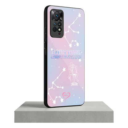 Aquarius Aura redmi note 11 pro mobile cover | shockproof glass phone case