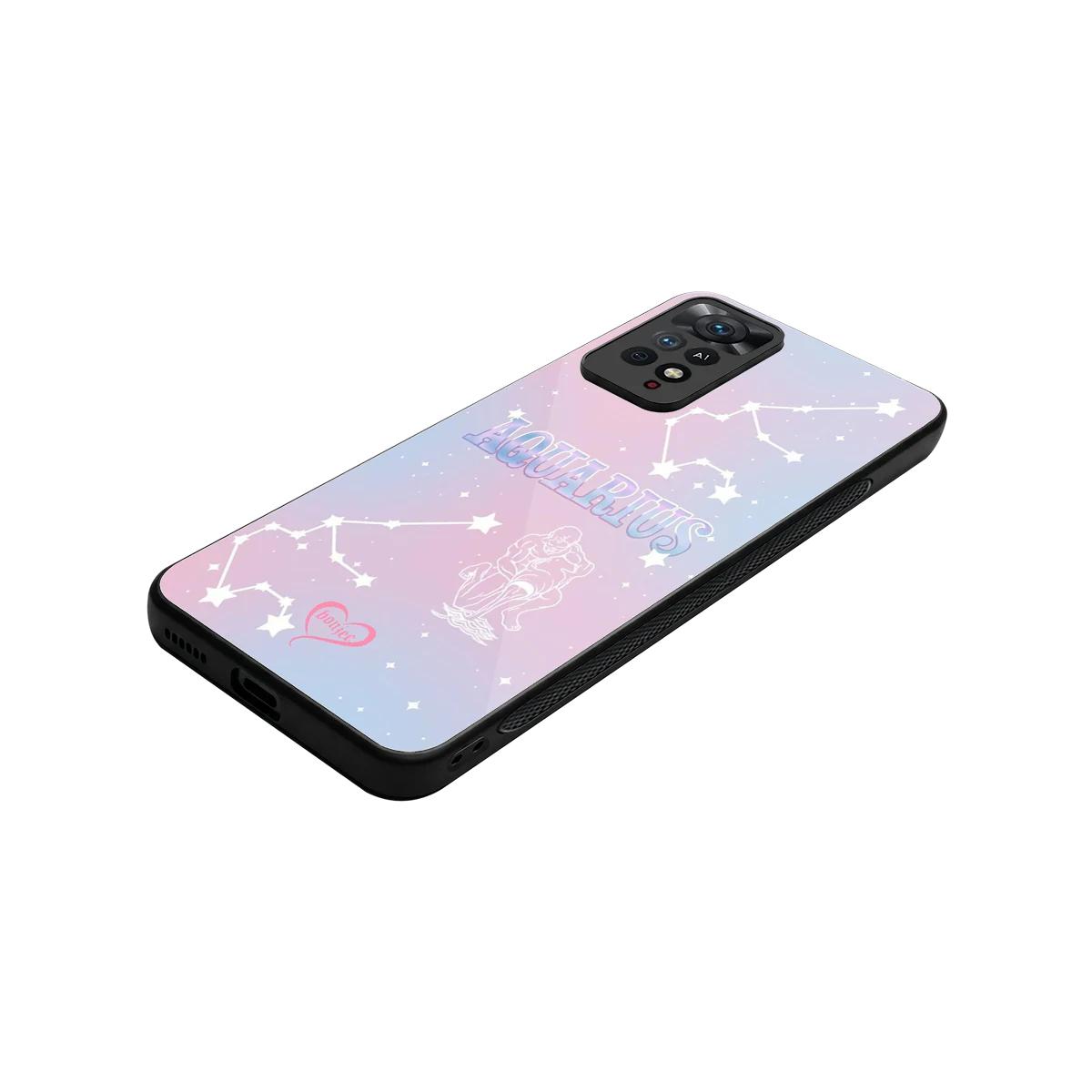 Aquarius Aura stylish phone case for redmi note 11 pro | glossy glass and slim fit