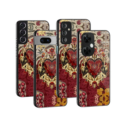 Stylish Glass Back Case for All Smartphones iPhone, Samsung, OnePlus, Pixel, Redmi, Oppo, Vivo, Motorola