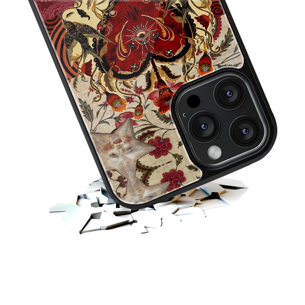 Durable Glass Back Mobile Case for iPhone, Samsung, OnePlus, Google Pixel, Redmi, Vivo, Oppo