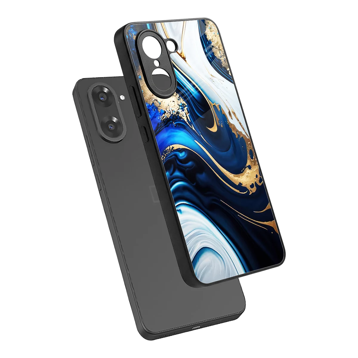 Arctic Flow sleek oneplus nord ce5 5g cover with tempered glass back and TPU edges