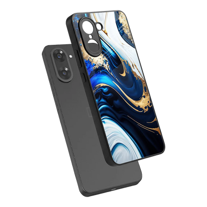 Arctic Flow sleek oneplus nord ce5 5g cover with tempered glass back and TPU edges