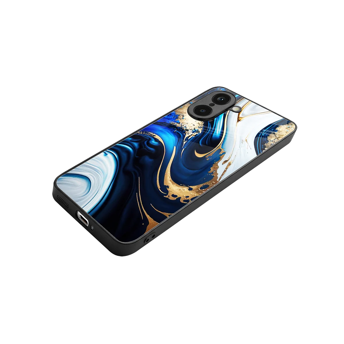 Arctic Flow stylish phone case for oneplus nord ce5 5g | glossy glass and slim fit