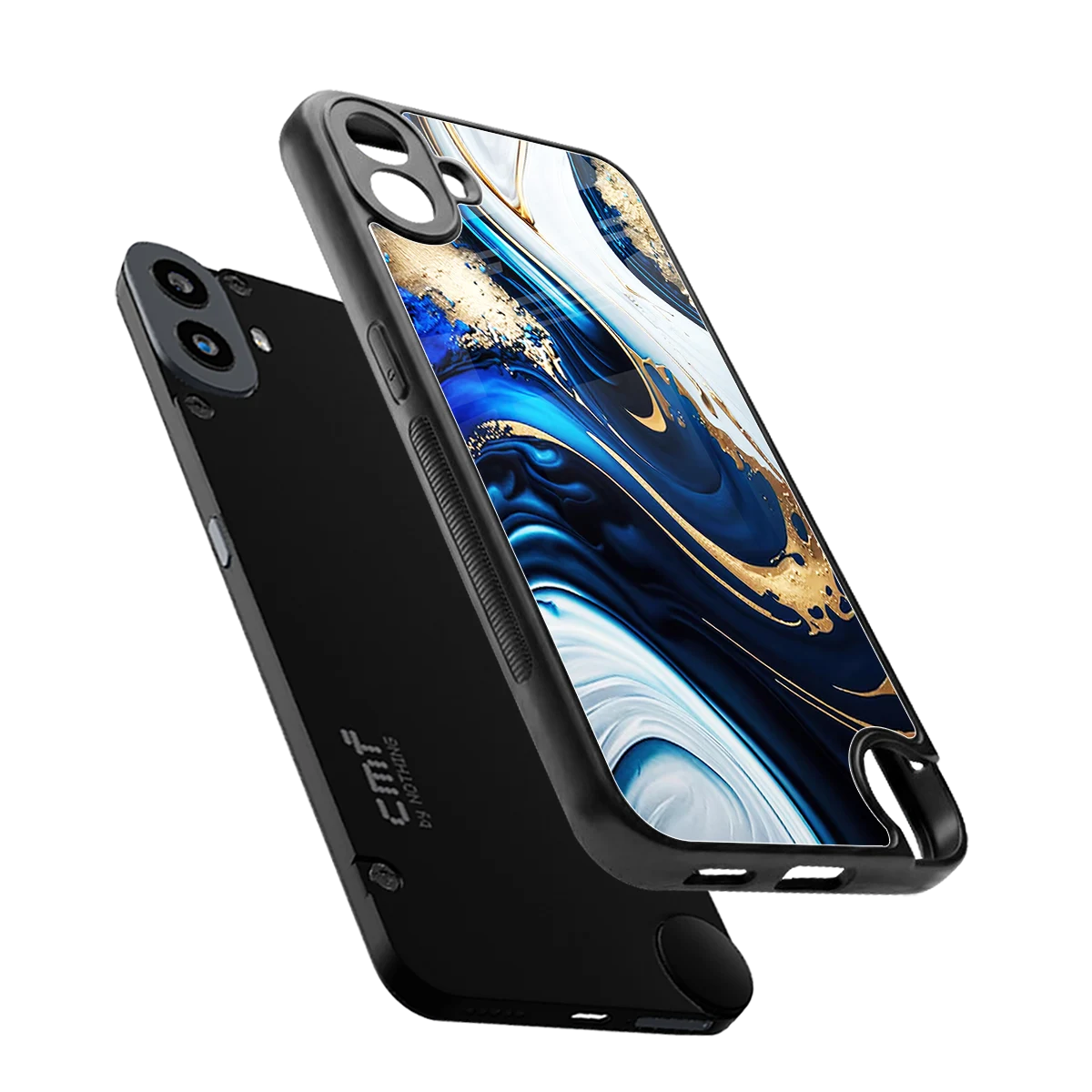Arctic Flow sleek cmf nothing phone 1 cover with tempered glass back and TPU edges