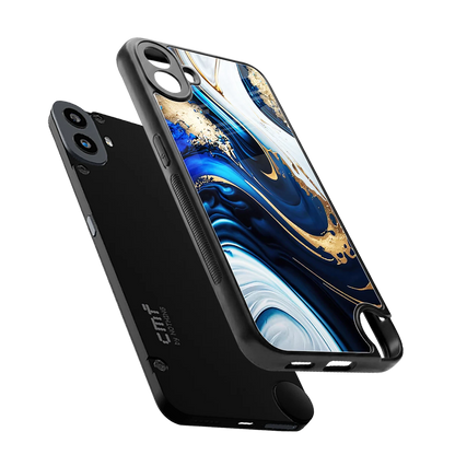 Arctic Flow sleek cmf nothing phone 1 cover with tempered glass back and TPU edges