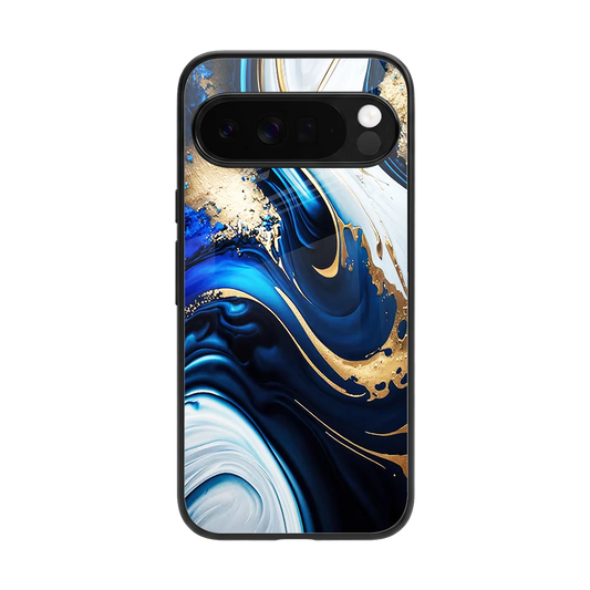 Arctic Flow back phone cover | glass case for google pixel 10 pro xl