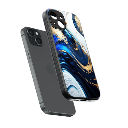 Arctic Flow sleek iphone 13 mini cover with tempered glass back and TPU edges