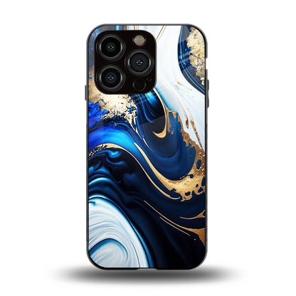 Arctic Flow back phone cover | glass case for iphone 13 pro