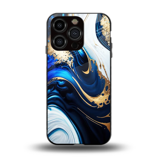 Arctic Flow back phone cover | glass case for iphone 13 pro