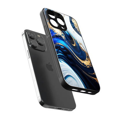 Arctic Flow sleek iphone 13 pro cover with tempered glass back and TPU edges