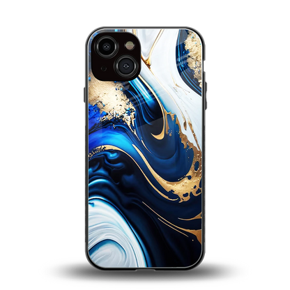 Arctic Flow back phone cover | glass case for iphone 13