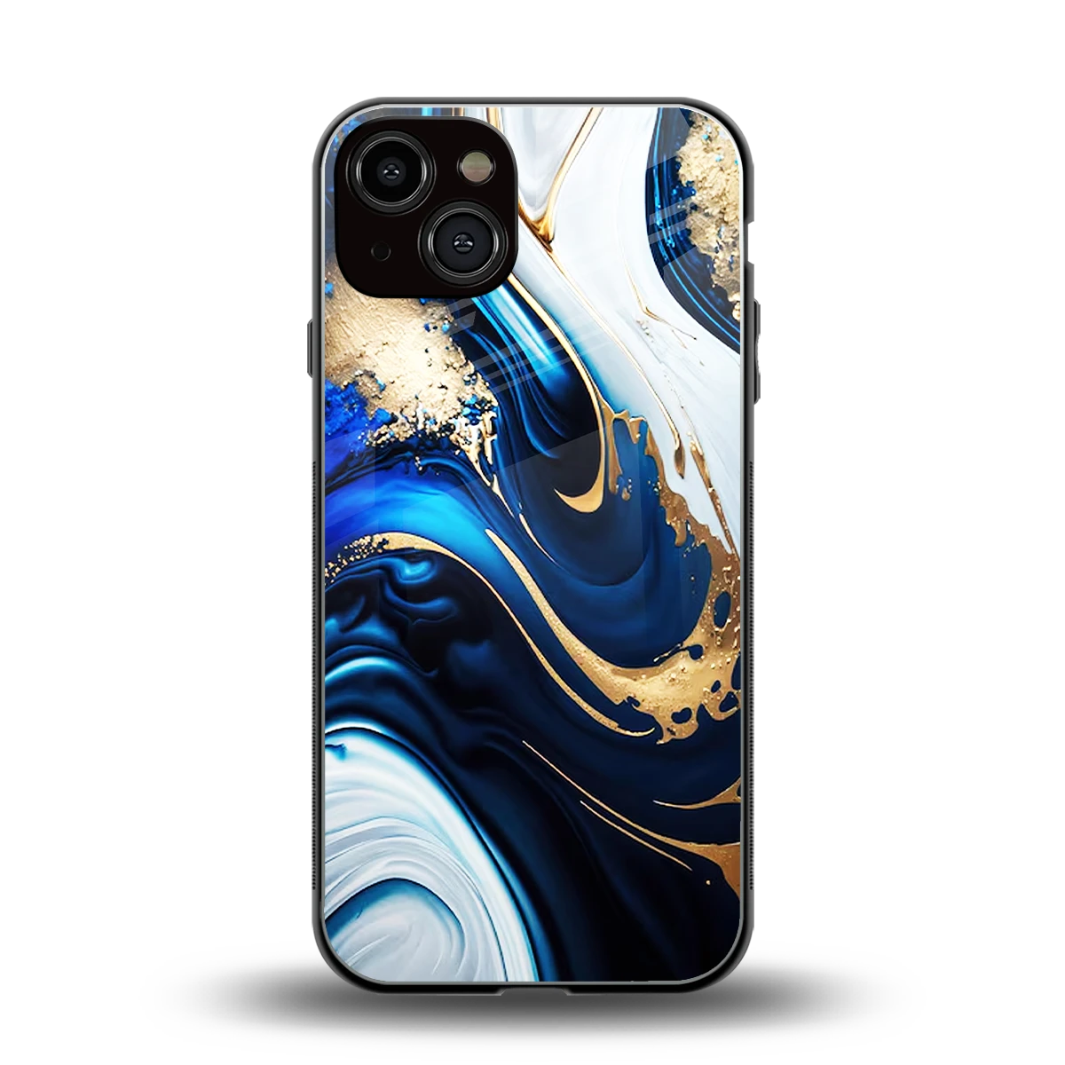 Arctic Flow back phone cover | glass case for iphone 14