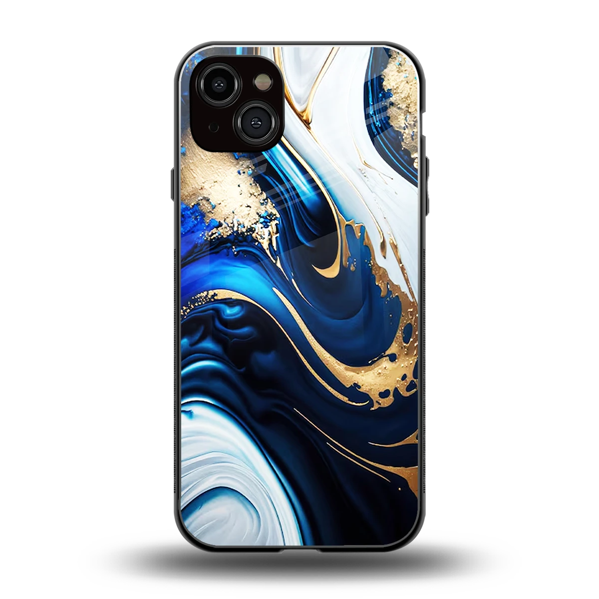 Arctic Flow back phone cover | glass case for iphone 14 plus