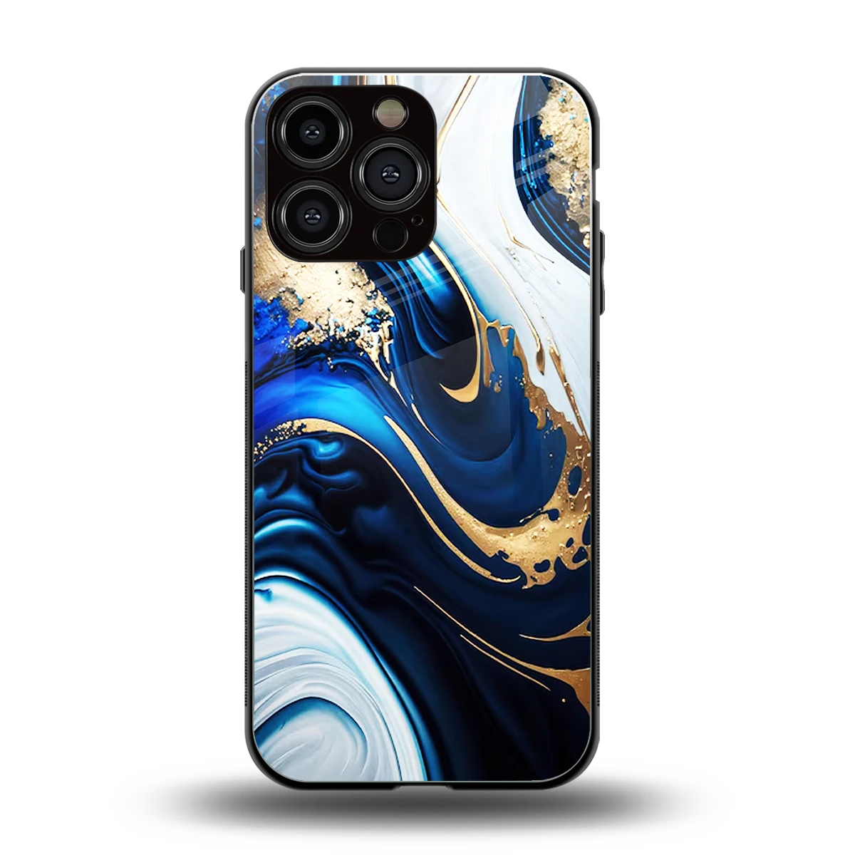 Arctic Flow back phone cover | glass case for iphone 15 pro max