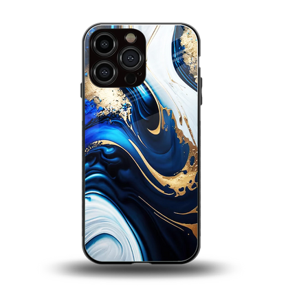 Arctic Flow back phone cover | glass case for iphone 15 pro max