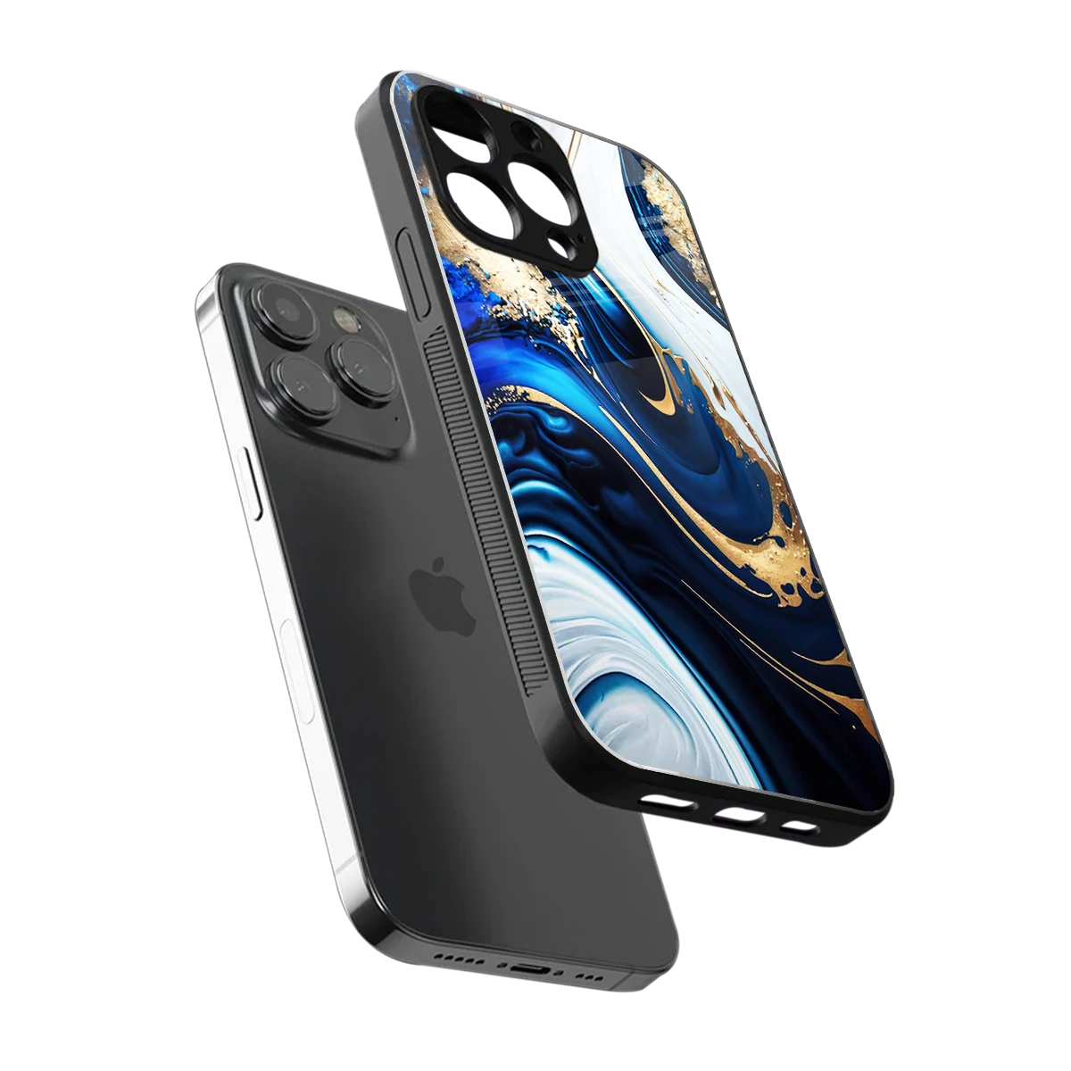 Arctic Flow sleek iphone 15 pro max cover with tempered glass back and TPU edges