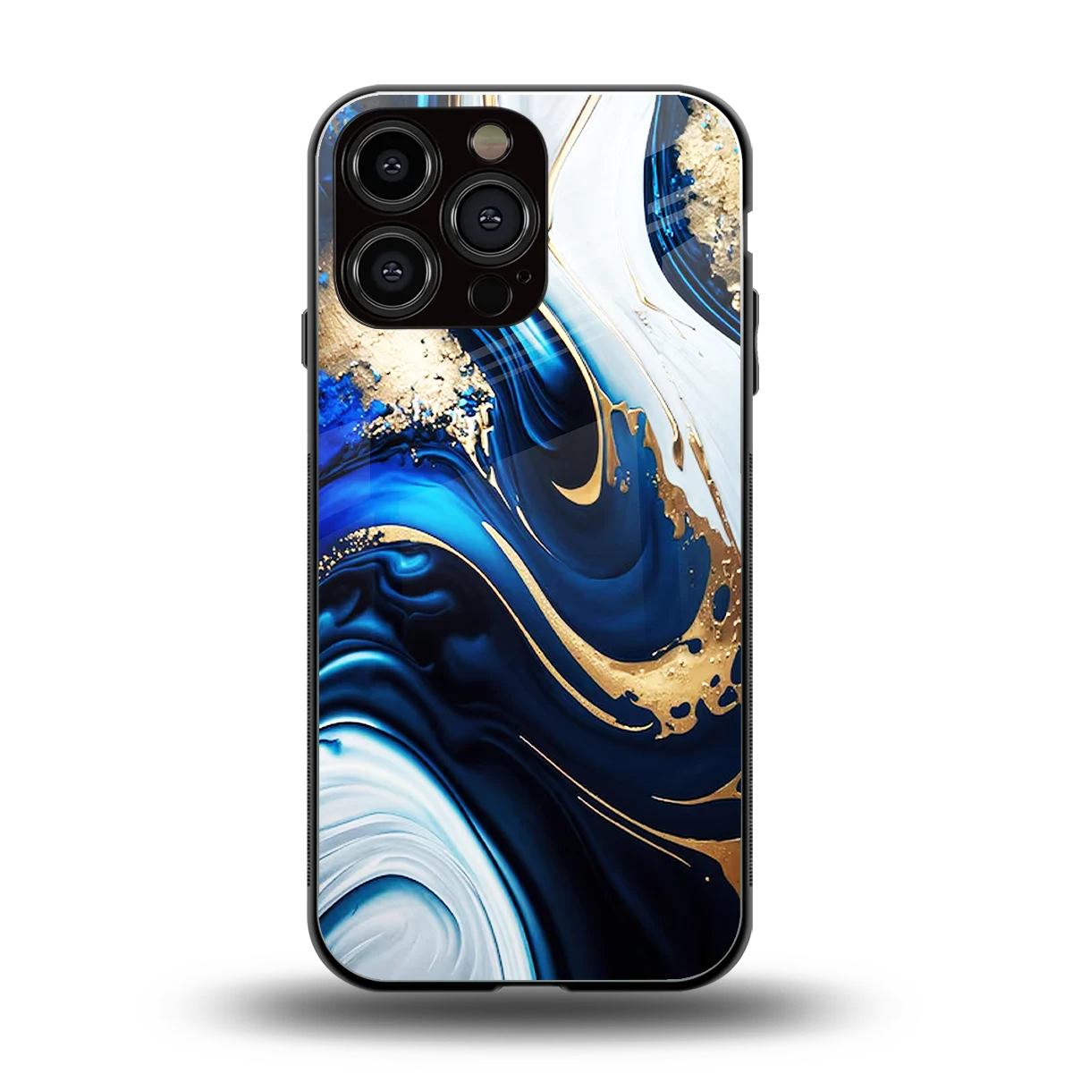 Arctic Flow back phone cover | glass case for iphone 16 pro max