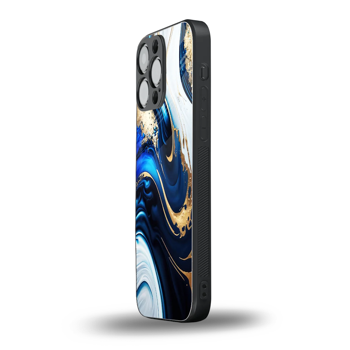 Arctic Flow iphone 16 pro max mobile cover | shockproof glass phone case